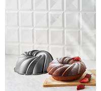 KARACA Stampo per Torta Cake Pro Pare 24 cm Antracite in Alluminio Pressofuso Rivestimento Antiaderente Adatto al Forno Lavabile in Lavastoviglie