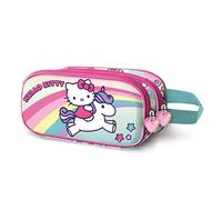 Hello Kitty Unicorn-Astuccio 3D Doppio, Rosa, 22 x 10 cm, Capacità 1,50 L