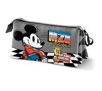 Disney Topolino Champion-Astuccio Triplo, Grigio 23 x 11 cm