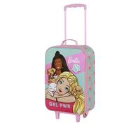 Karactermania Barbie Pets-Valigia Trolley Soft 3D, Rosa, 17 x 33 x 52 cm, Capacità 26 L