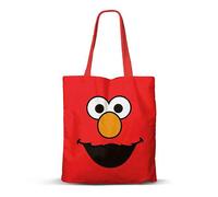 Karactermania Sesame Street Elmo Face-Borsa della Spesa Shopping FAN, Rosso, 33 x 40 cm, Capacità 8 L