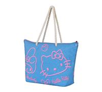 Karactermania Sanrio Hello Kitty Denim-Borsa da Spiaggia Soleil, Blu, 52 x 37 cm