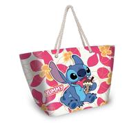 Karactermania - Borsa da spiaggia con manici e chiusura a cerniera. Gelato Lilo & Stitch