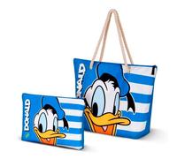 Karactermania - Borsa da spiaggia Soleil con beauty case in omaggio. Paperino Marinaio