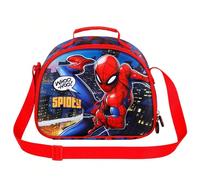 KARACTERMANIA | Borsa porta pranzo per bambini Spiderman - Lunch box a 1 scomparto - Fodera isolante per la conservazione degli alimenti - Chiusura con cerniera - Manico superiore e tracolla - Tracoll