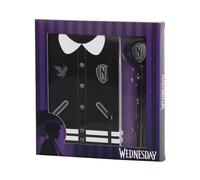 Wednesday Varsity-Gift Box with Diary and Fashion Ballpoint Pen, Black