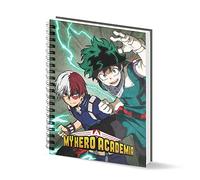 Karactermania My Hero Academia Battle-Quaderno A4 Carta a Griglia, Verde Militare