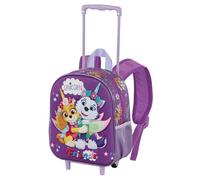 Karactermania Paw Patrol Magic-Zainetto 3D con Ruote Piccolo, Lilla, 26 x 34 cm, Capacità 7 L