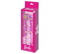 Karactermania Barbie Mix-Confezione di Matita Eterna + Penna Gel Cancellabile, Rosa, 14 x 23 cm