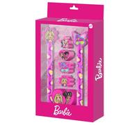 Karactermania Barbie Mix-Confezione di Penna a Gel Cancellabile + Matita Eterna + 4 Gomme + Temperamatite, Rosa, 14 x 23 cm