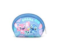 Disney Lilo e Stitch Jolly-Portamonete Ovale Casual, Blu, 12 x 9 cm
