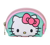 Hello Kitty Van-Portamonete Ovale Casual, Verde, 12 x 9 cm