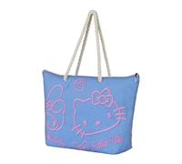 Karactermania Sanrio Hello Kitty Denim-Borsa da Spiaggia Soleil, Blu, 52 x 37 cm