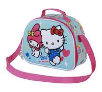 Karactermania, Borsa Porta Merenda 3D Sanrio Unisex Kids, Blu Hello Kitty, One size