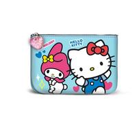 Karactermania Sanrio Hello Kitty Friendship-Portamonete Quadrato Piccolo, Blu, 13 x 10 cm