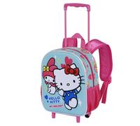 Karactermania Sanrio Hello Kitty Friendship-Zainetto 3D con Ruote Piccolo, Blu, 26 x 34 cm, Capacità 7 L