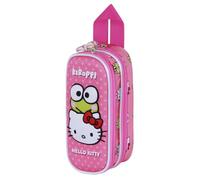 Karactermania Sanrio Hello Kitty Funny-Astuccio 3D Doppio, Rosa, 22 x 10 cm