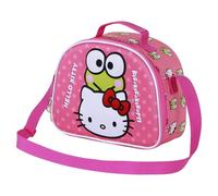 Karactermania Sanrio Hello Kitty Funny-Borsa Porta Merenda 3D, Rosa, 26 x 20 cm