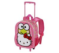 Karactermania Sanrio Hello Kitty Funny-Zainetto 3D con Ruote Piccolo, Rosa, 26 x 34 cm, Capacità 7 L