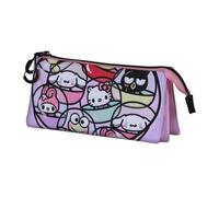 Karactermania Sanrio Hello Kitty Gashapon-Astuccio Triplo, Rosa, 23 x 11 cm