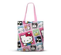 Karactermania Sanrio Hello Kitty Panels-Borsa della Spesa Shopping FAN, Multicolore, 33 x 40 cm