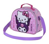 Karactermania, Borsa Porta Merenda 3D Sanrio Unisex Kids, Rosa Hello Kitty, One size