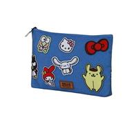 Karactermania Sanrio Hello Kitty Stickers-Borsa da Toilette Pochette Soleil, Blu, 30 x 22 cm