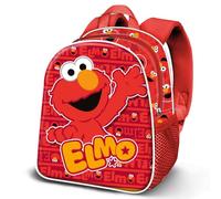 Karactermania Sesame Street Elmo Happy-Zainetto 3D Elite, Rosso, 25 x 30 cm, Capacità 7 L
