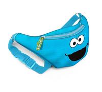 Sesame Street - Marsupio fantasioso con volto di mostro biscotto, blu, 5 x 14 cm