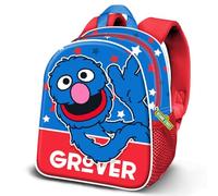 Karactermania Sesame Street Super Grover 2.0 Hello-Zainetto 3D Elite, Blu, 25 x 30 cm, Capacità 7 L
