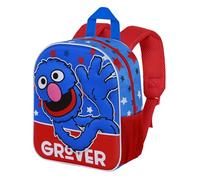 Karactermania Sesame Street Super Grover 2.0 Hello-Zainetto 3D Elite, Blu, 25 x 30 cm, Capacità 7 L