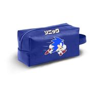 Karactermania Sonic The Hedgehog Action-Borsa da Toilette da Viaggio Brick PLUS, Blu, 27 x 13 cm