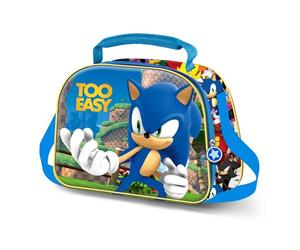Karactermania Sonic The Hedgehog Easy-Borsa Porta Merenda 3D, Blu, 26 x 20 cm