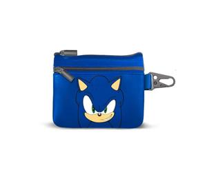 Karactermania Sonic The Hedgehog Face-Portamonete Slim PU, Blu, 10 x 8 cm
