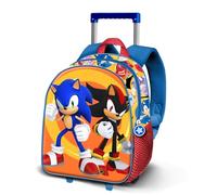 Karactermania Sonic The Hedgehog Shadow-Zainetto 3D con Ruote Piccolo, Multicolore, 26 x 34 cm, Capacità 7 L