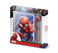 Karactermania Spiderman Skew-Confezione Regalo con Agenda a Catena e Penna Fashion, Blu