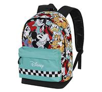 Disney Topolino Squares-Zaino HS FAN 2.0, Blu, 30 x 41 cm, Capacità 22 L