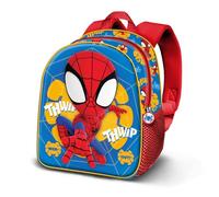 KARACTERMANIA Zaino unisex Elite 3D a forma di cuore, confezione da 1, Spiderman Blu, One Size, Zaino Elite 3D Web Out