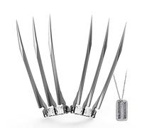 karadrova Wolf Artigli di Wolverine, Costume da Wolf Artiglio di Wolf Prop, Wolf Artigli Prop, 2PCS ABS Wolf Artigli per Adulti con targhetta per Cani