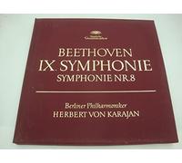 Karajan - KARAJAN/BERLINER PHILHARMONIKER symphonie 8-9 BEETHOVEN 2LP'S Box EX++