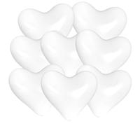 Karaloon-100 Palloncini a Forma di Cuore, 30 Cm, Bianco, G06001
