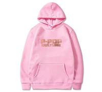 Karan Aujla P-Pop Culture Felpe con cappuccio It Was All A Dream Tour 2025 Merch Donne Uomini Felpe a Manica Lunga, rosa, S