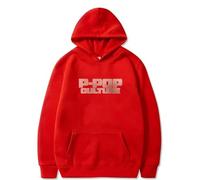 Karan Aujla P-Pop Culture Felpe con cappuccio It Was All A Dream Tour 2025 Merch Donne Uomini Felpe a Manica Lunga, Rosso, XXL