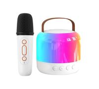 karaoke - Altoparlante mobile per canto, effetti di luce registra prestazioni vocali | Altoparlante con microfono senza fili, microfoni per karaoke senza fili, per adulti,