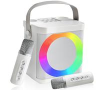 Karaoke con microfono, karaoke professionale completo portatile, karaoke per bambini e adulti, Altoparlante per karaoke Bluetooth cassa con microfono, Luci a LED, Feste in casa/KTV, All'aperto, Viaggi