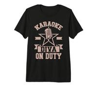 Karaoke Diva in Servizio Karaoke Maglietta Premium