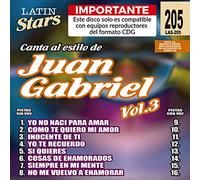 Karaoke: Juan Gabriel 3-Latin S
