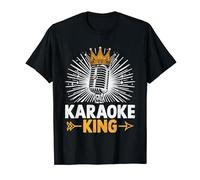 Karaoke King Videoke Cantante Canto Maglietta