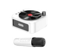 Karaoke Machine for Kids, Small Karaoke Speaker with Microfono, Retro Singing Toy and Handheld Portable Music Player for Toddler Entertainment and Party Fun