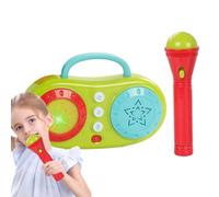 Karaoke Machine, Multifunctional Singing Machine, Wireless Microphone & Speaker with LED Lights, Fun and Educational Music Toy, Interactive Musical Playset for Kids